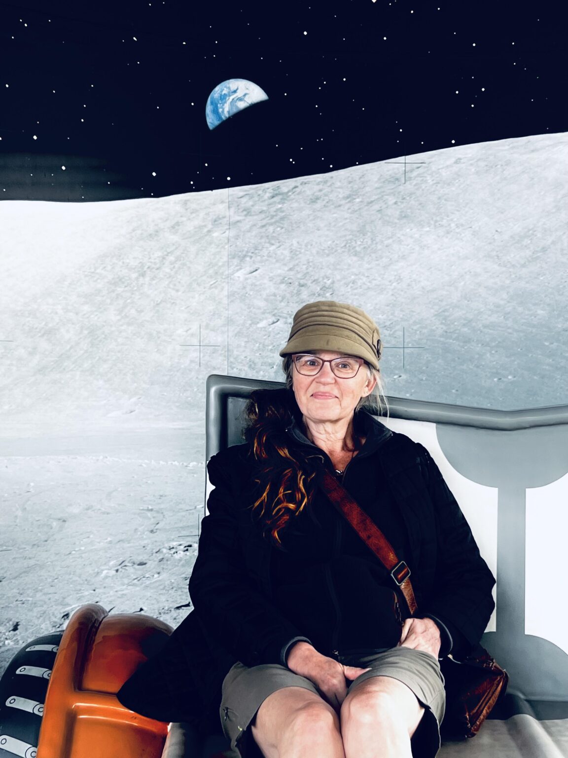 My mom on the moon (Kennedy space centre)