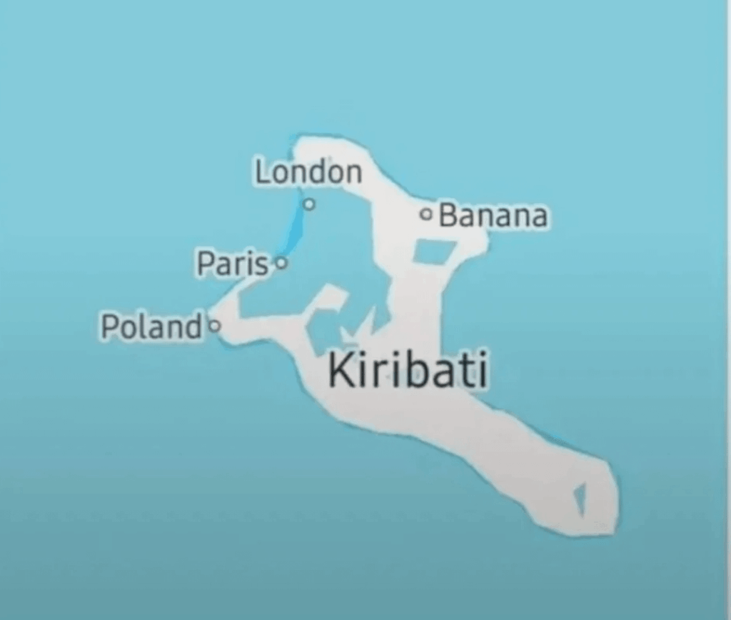 Major cities of Kiribati