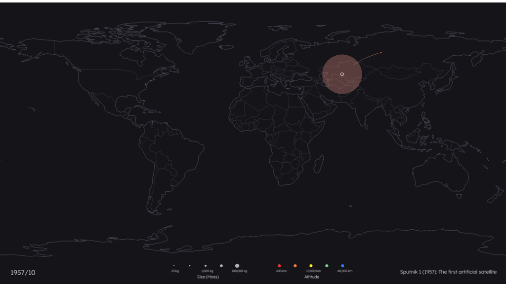 [OC] A Timelapse of Satellite Launches