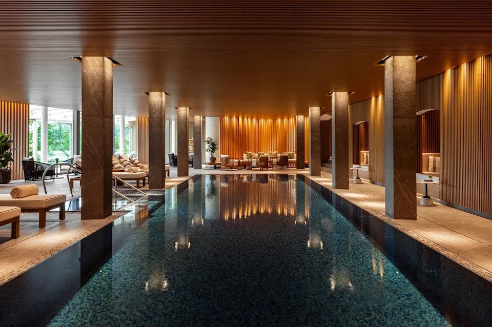 Jonathan Maloney/Rosewood Schloss Fuschl The indoor Asaya Pool.