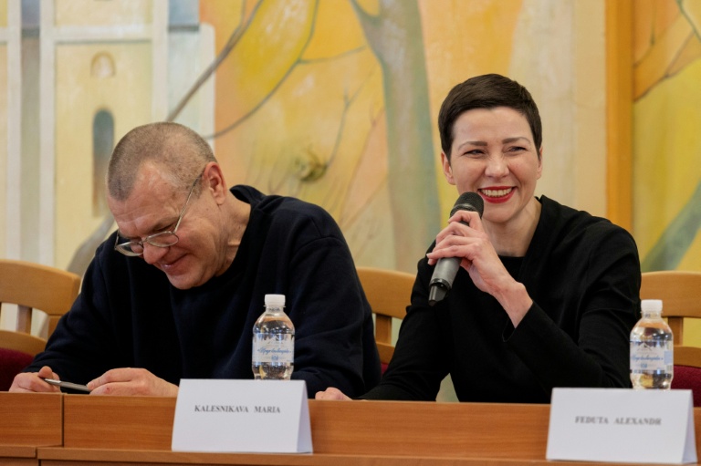 Viktor Babariko and Maria Kolesnikava held a press conference