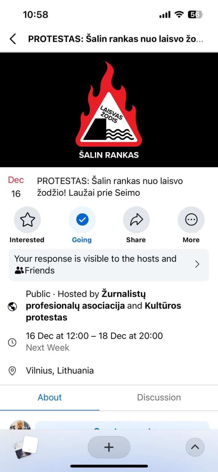 Three-day protest in front of the Seimas. The most important protests from 18-20. So not only the unemployed and people on benefits can come.