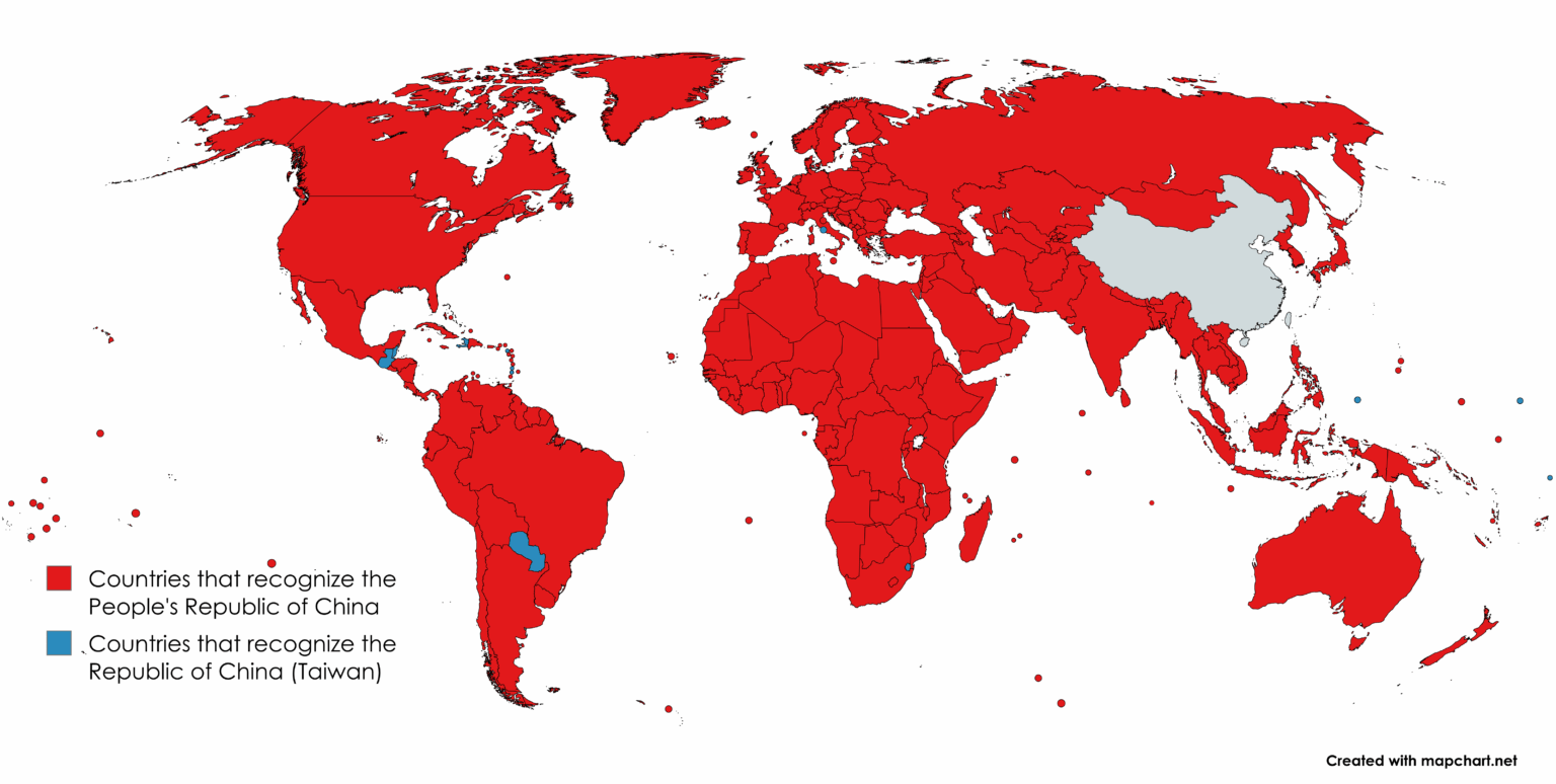 Countries that recognize China / Taiwan