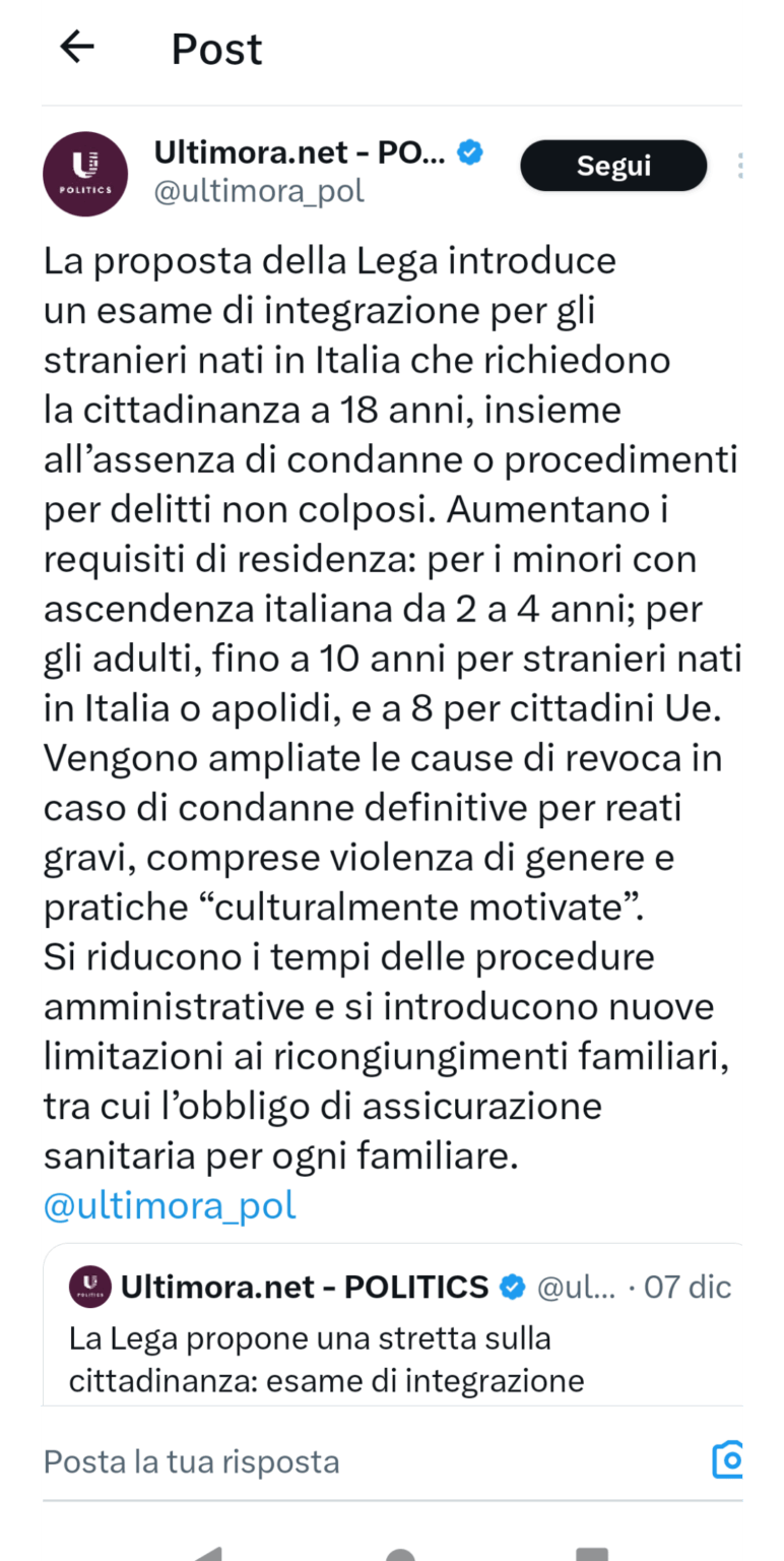 How the League is secretly disfavoring immigration from European and South American countries (which are more culturally similar to us) to instead favor Islamic immigration despite them saying the opposite: the imminent citizenship law made against Europeans