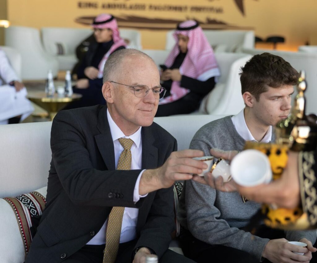 Ambassadors of Austria and Switzerland Visit King Abdulaziz Falconry Festival 2025