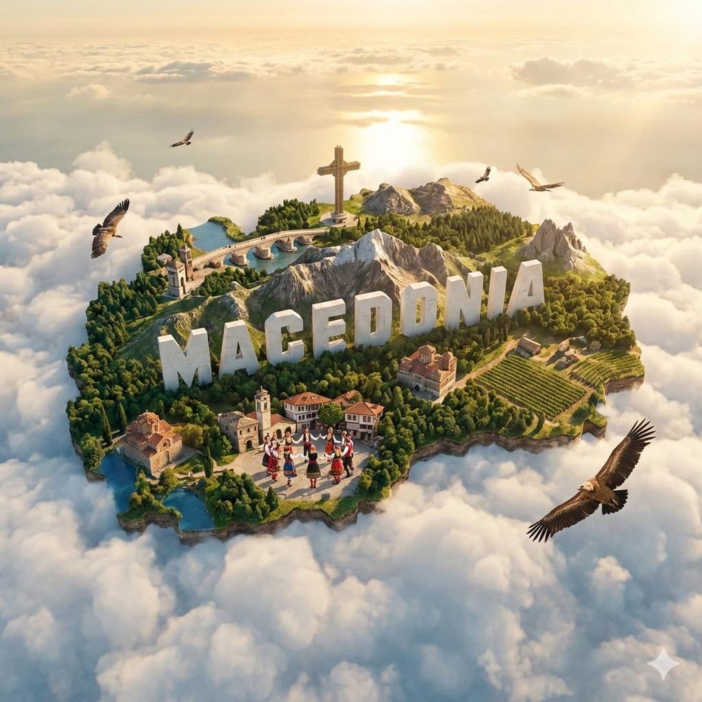 Nano banana floating Macedonia