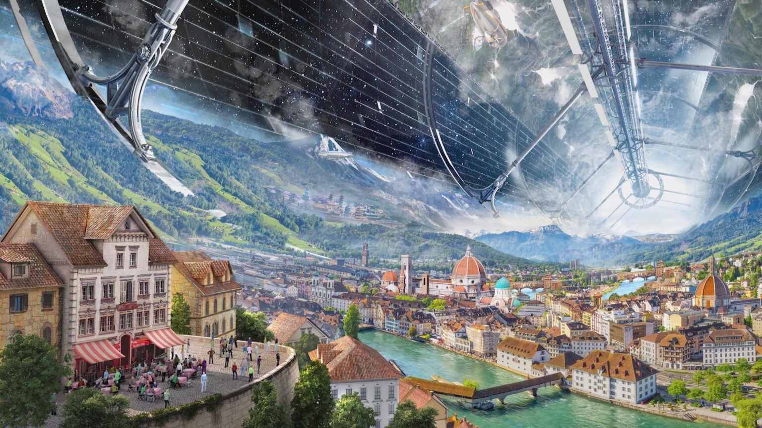 They put Luzern into space! Look closely...