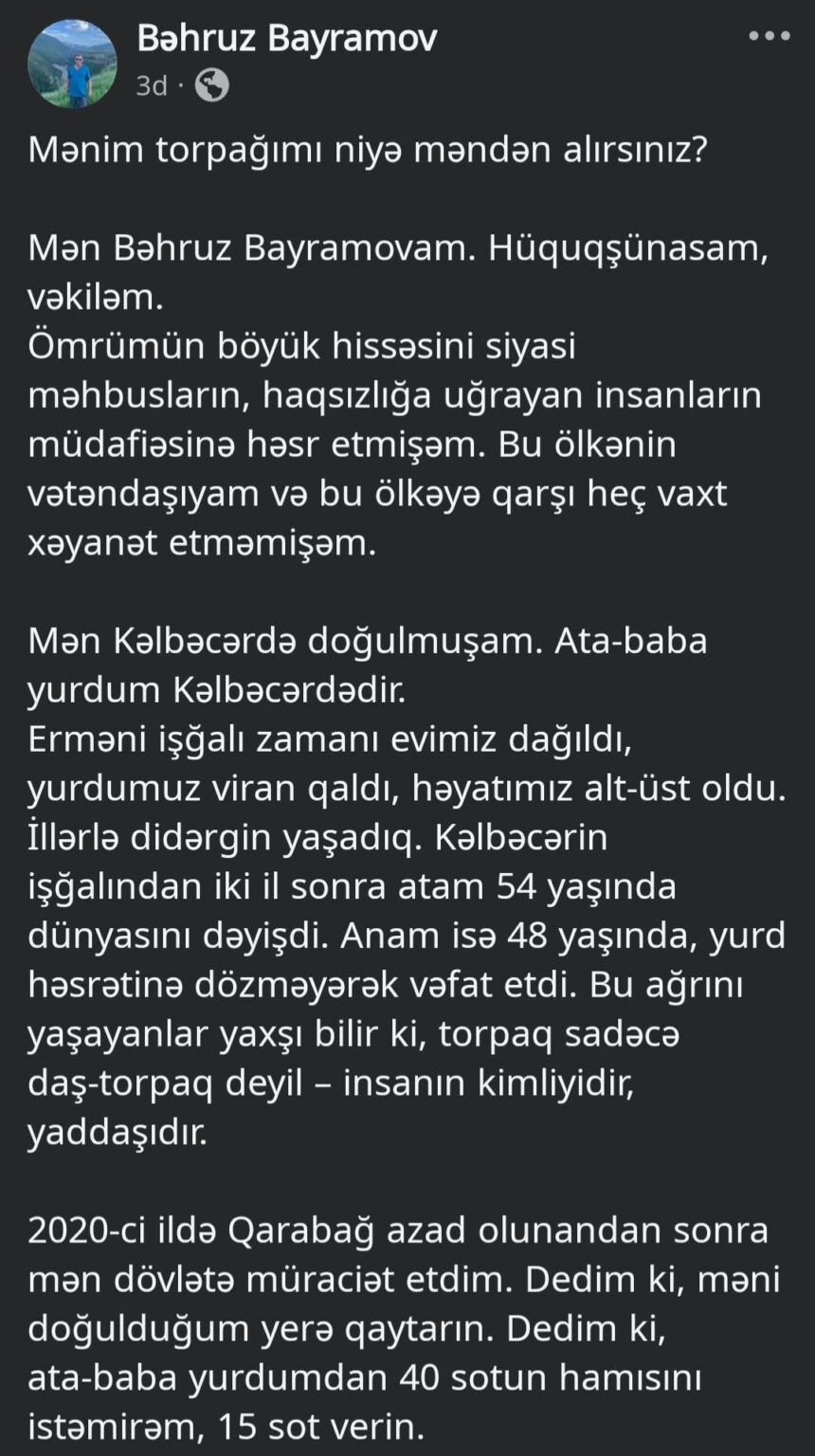 For 30 years, they said "everything will be fine when Karabakh is back" to justify dictatorship and corruption. But is Karabakh really "back"?
