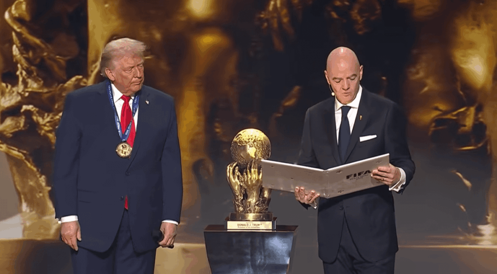 He didn't win the Nobel, so FIFA gave him an award so he wouldn't be sad