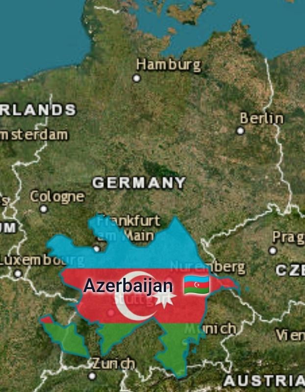 For those who think Azerbaijan is small.