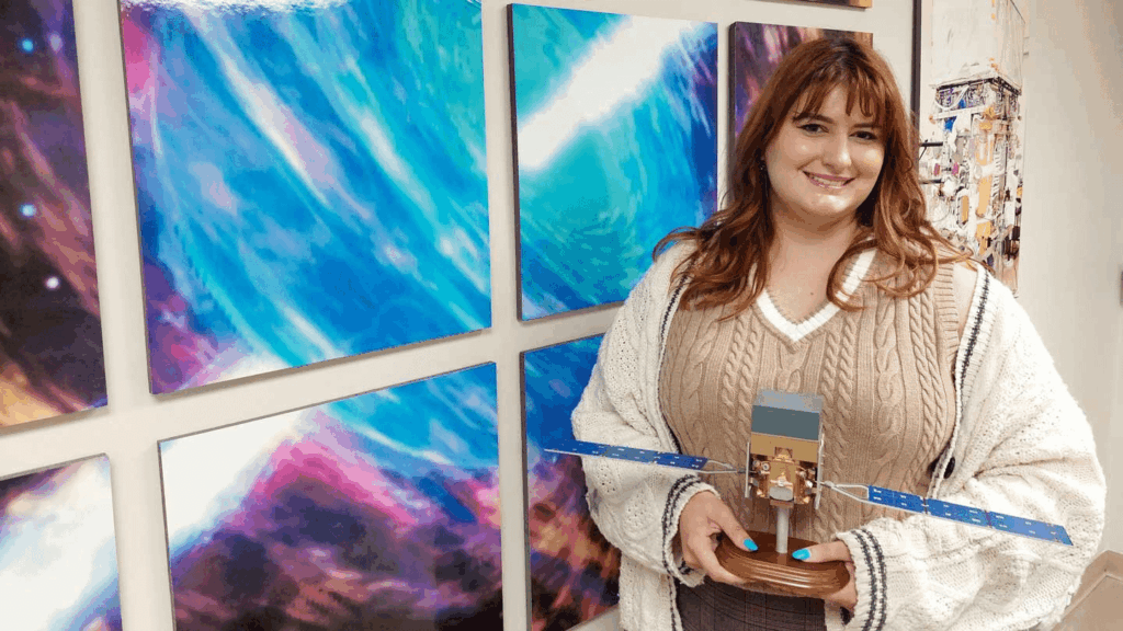 Sarah Dalessi, a fifth-year student in the College of Science at The University of Alabama in Huntsville discovers the fastest gamma-ray burst ever recorded