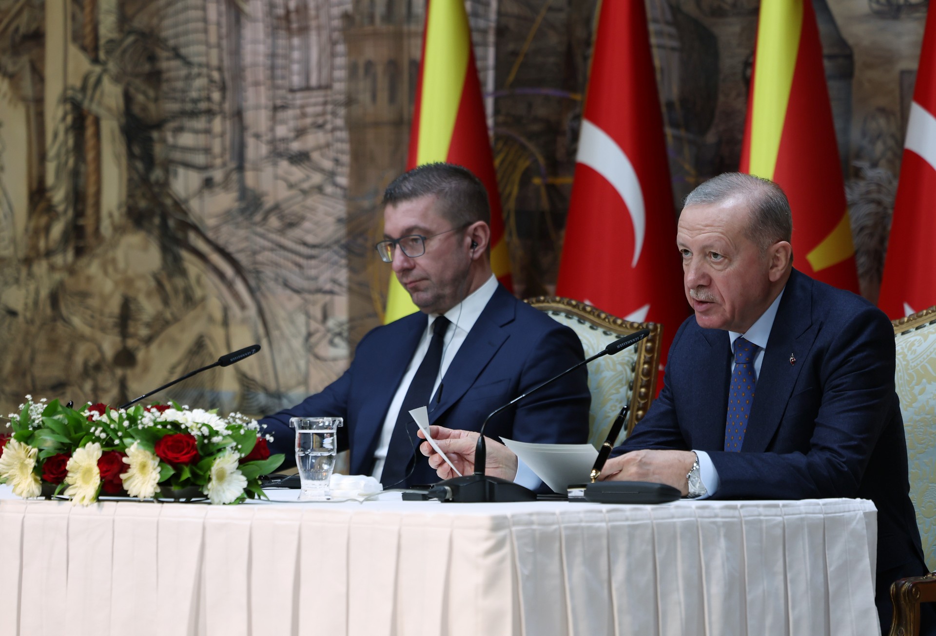 Türkiye-North Macedonia relations as strong as Skopje’s Stone Bridge: Erdogan