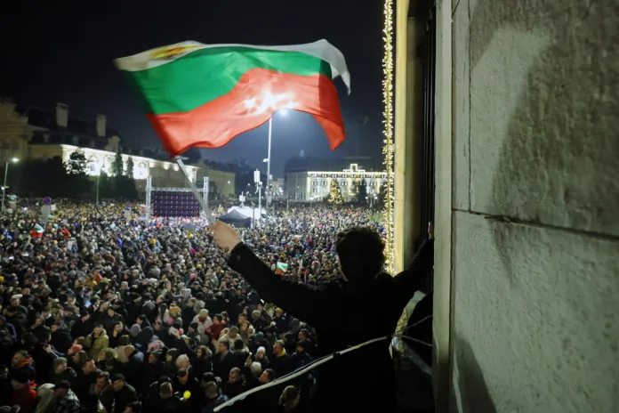 Bulgarian protests in Sofia.