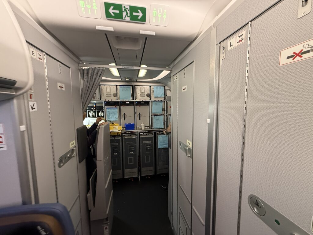 American Airlines Airbus A321XLR galley.