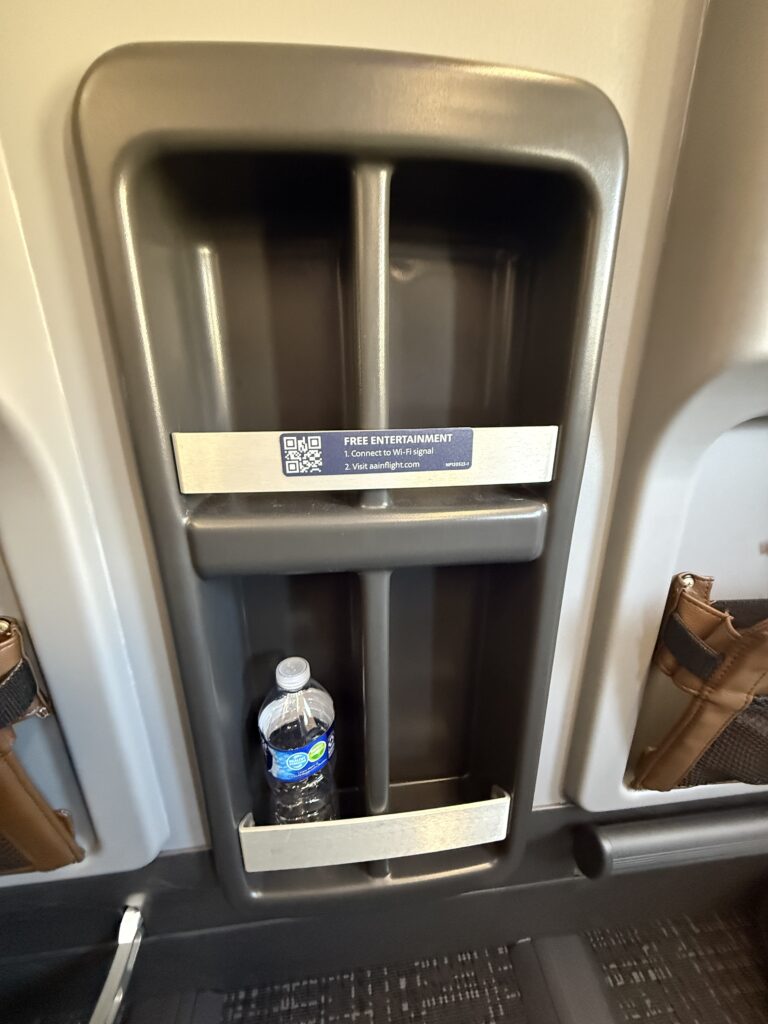 Compartments for water bottle storage in the bulkhead.