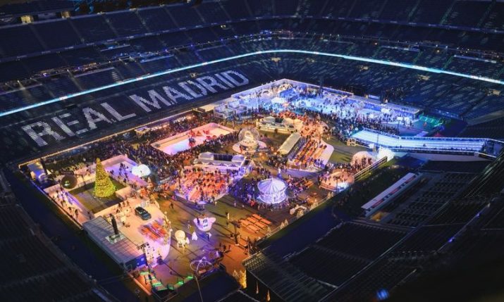 Croatian company installs ice slide at Real Madrid’s Bernabéu Stadium