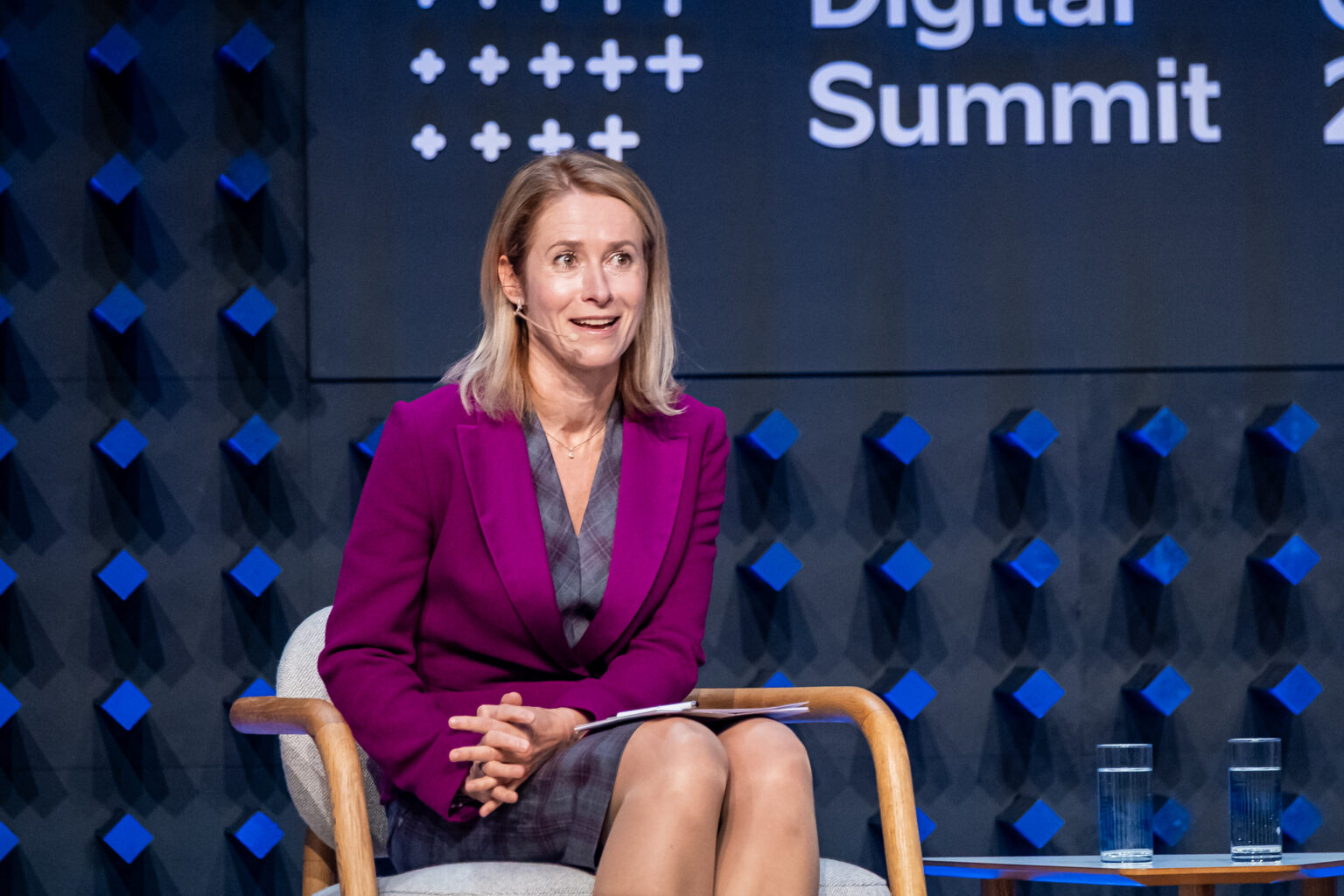 Kaja Kallas, the EU’s High Representative for Foreign Affairs and Security Policy and Vice-President of the European Commission, at the Tallinn Digital Summit 2025. Photo by Aron Urb.