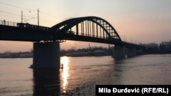 The old Sava Bridge, which was demolished earlier this year.