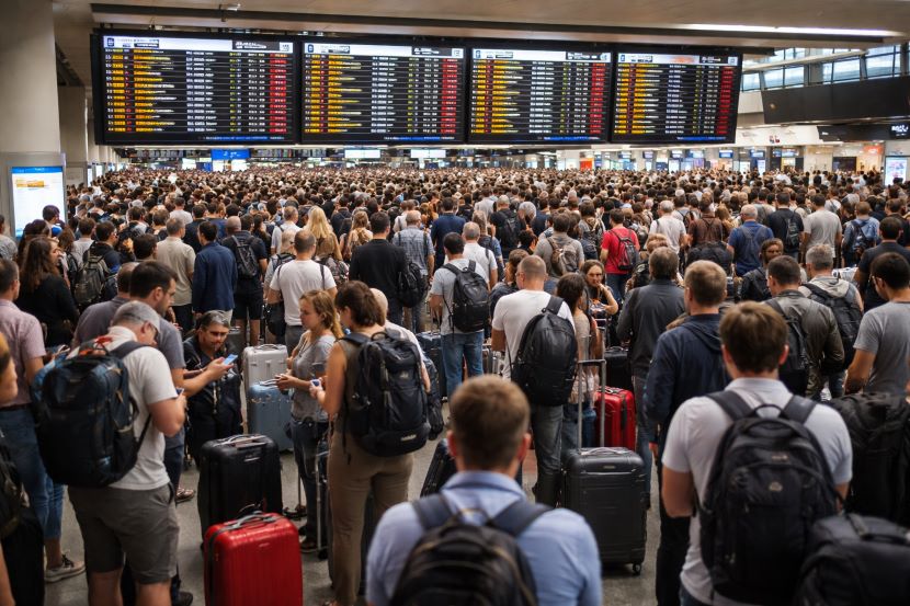 Passengers Stranded in Europe as UK, France, Netherlands, Spain, Germany, Italy, Belgium, Denmark, Switzerland and Portugal delay 1,918 and Cancel 43 Flights Impacting Swiss Air, easyJet, Lufthansa and others in London, Paris, Amsterdam, Madrid and More