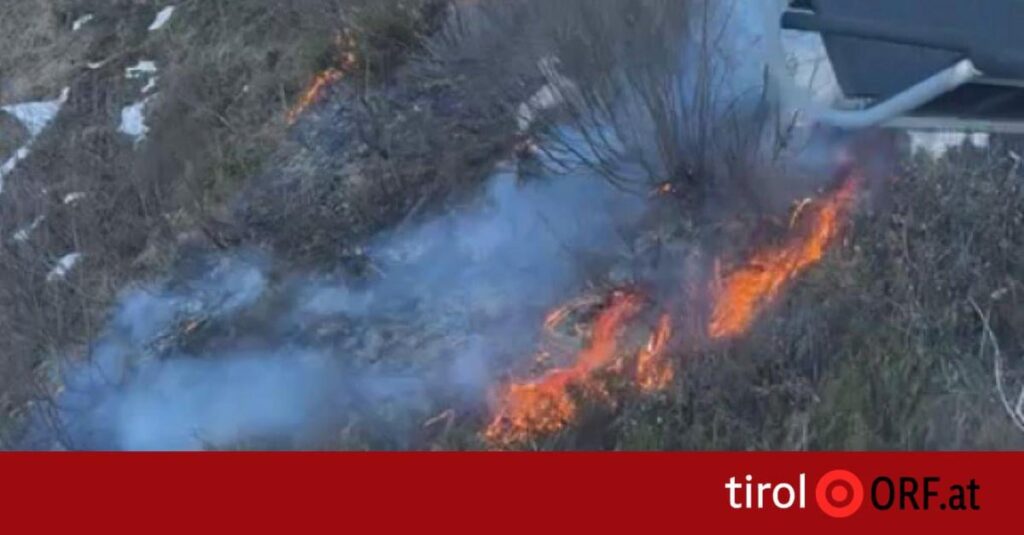 Child throws mini fireworks from lift and starts forest fire