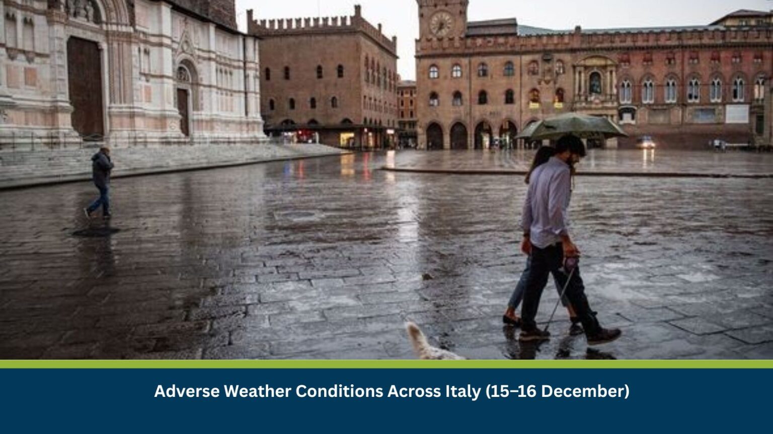 Adverse Weather Conditions Across Italy Italy weather conditions