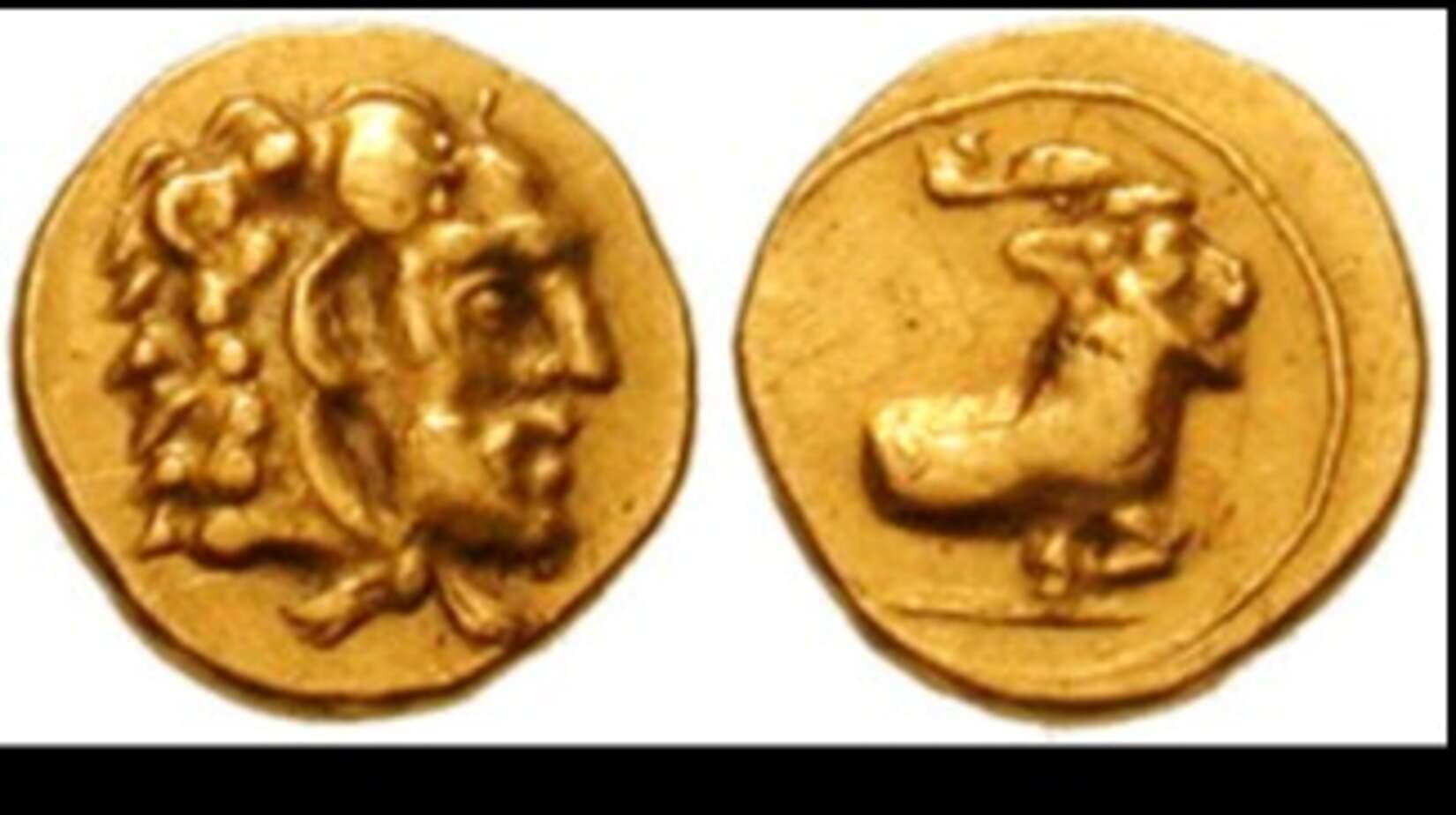 1/10th stater, (411 – 374 BC) depicting the king of Salamis Evagoras I.
