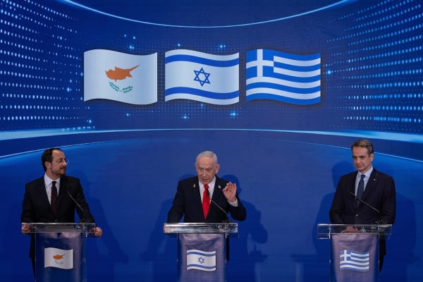 Turkey’s Erdoğan issues threats as Israel hosts PMs of Greece & Cyprus for summit in Jerusalem