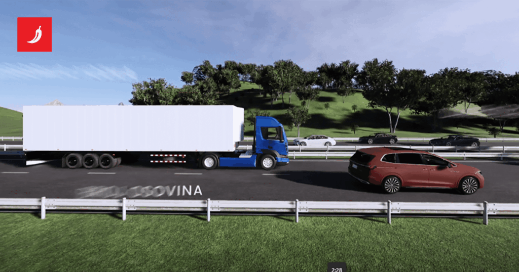 VIDEO The first portal for the new toll collection system was installed