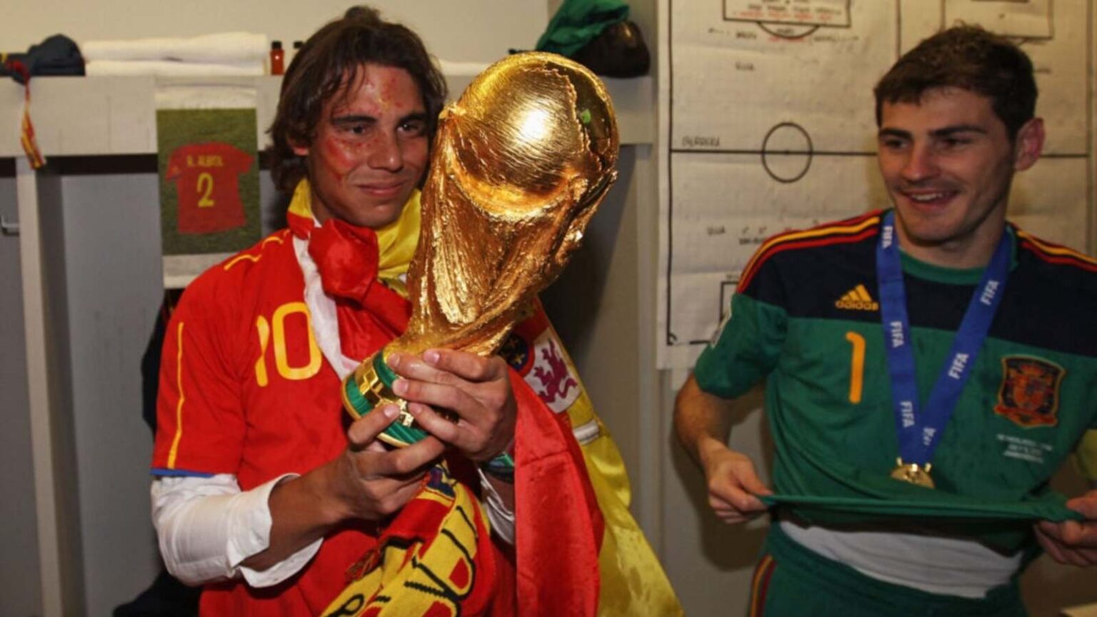 What Rafael Nadal said happened to him when he watched Spain win the football World Cup in 2010