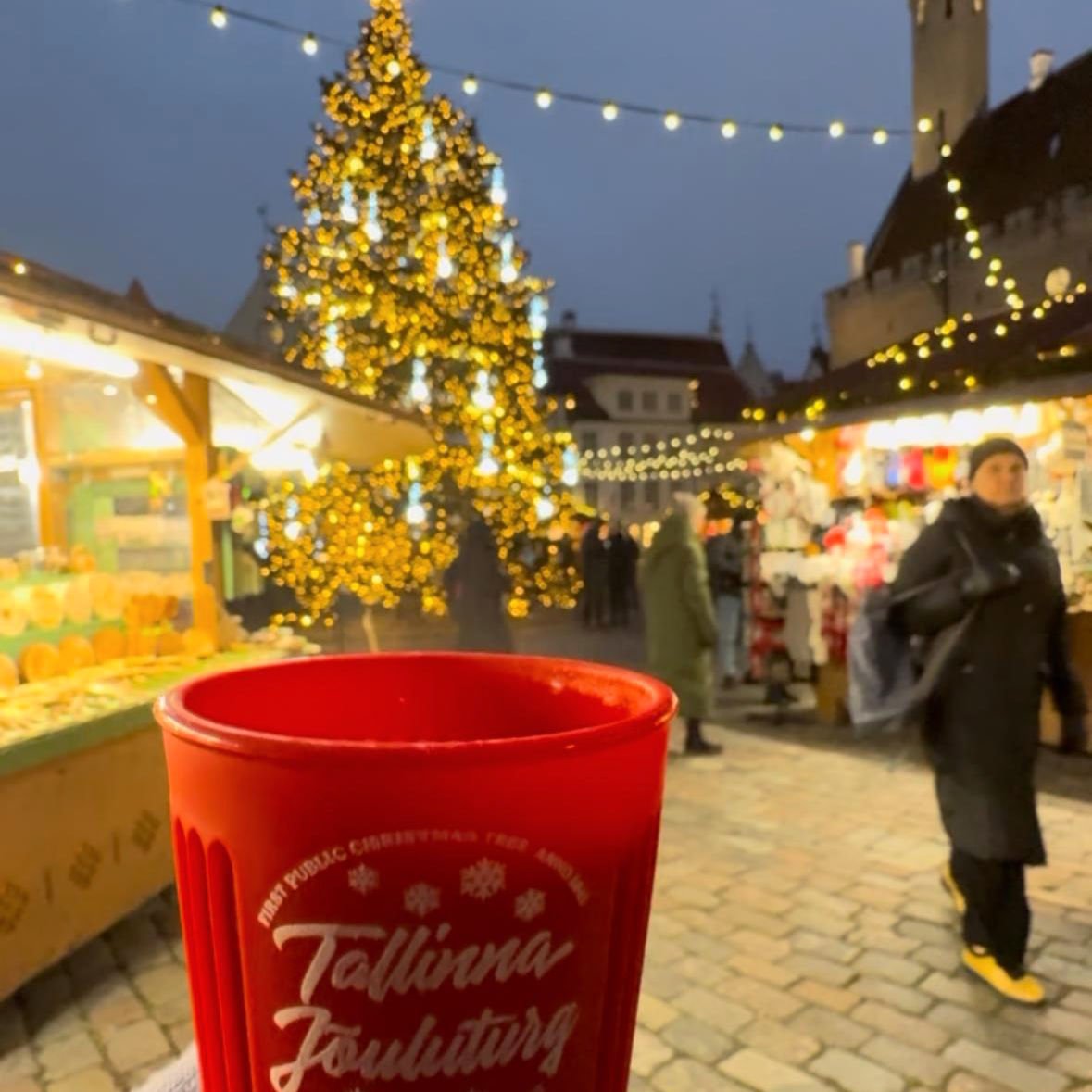 Gluwein at Tallinn Christmas market