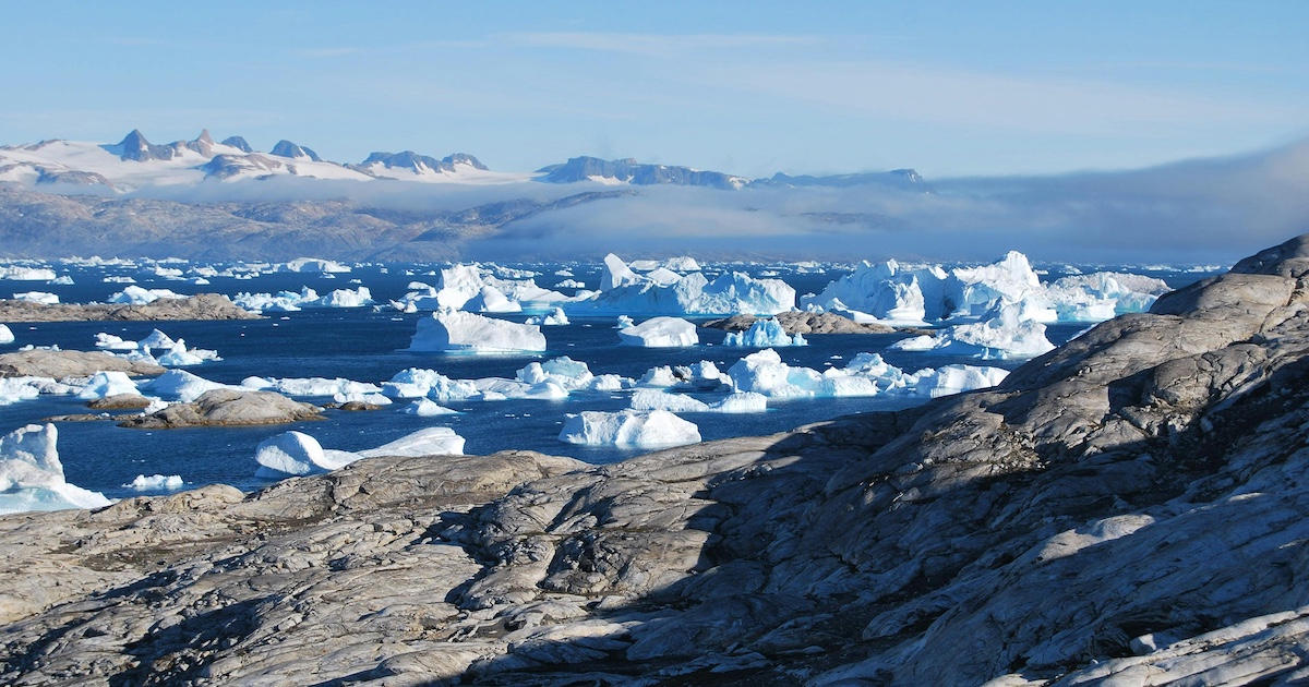 Rock and ice in Greenland