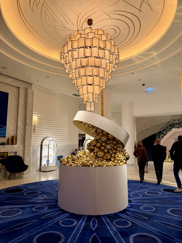 Hyatt Hotel Martinez Cannes France lobby presents