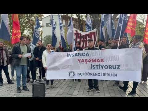 Worker Student Union: We are calling out in front of the Istanbul Provincial Directorate of National Education: We Want to Live Humanely!