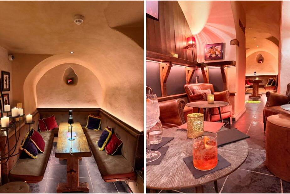 Lounge bar at Château d'Urspelt, Luxembourg