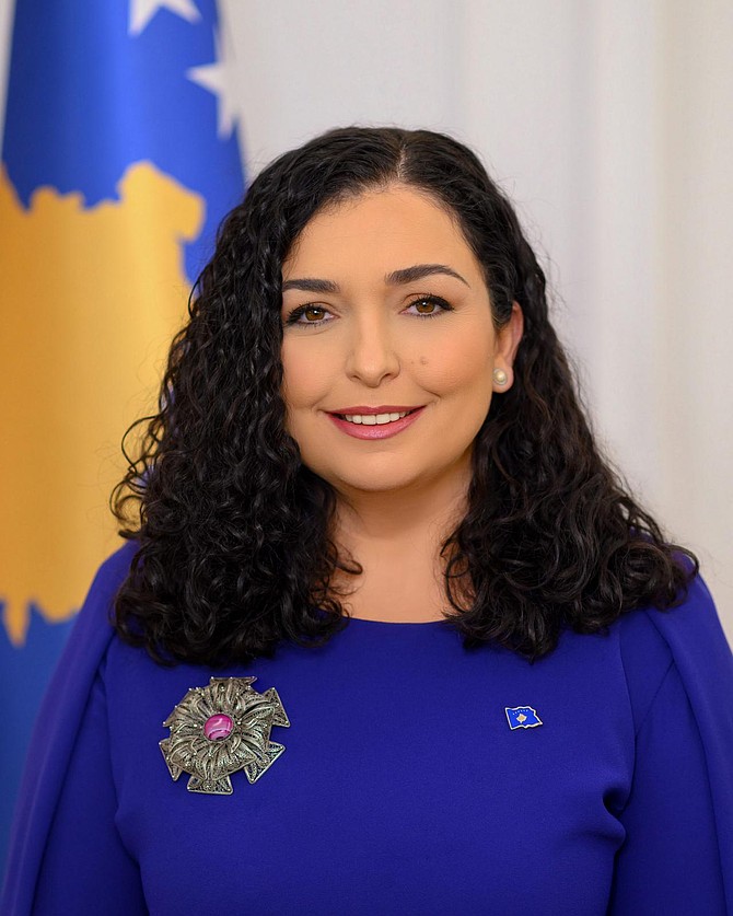 Kosovo President Vjosa Osmani Sadriu