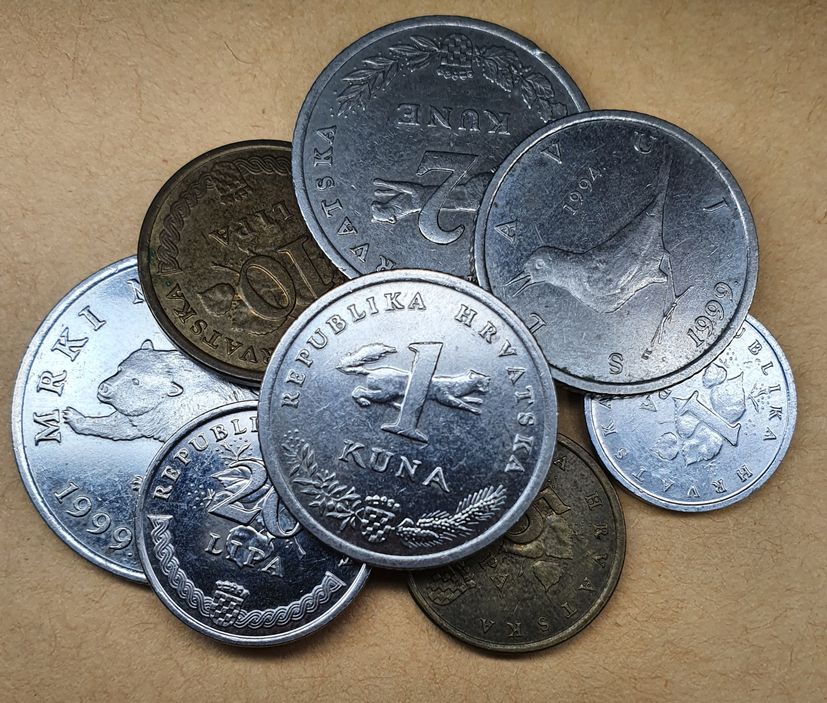 kuna and lipa coins