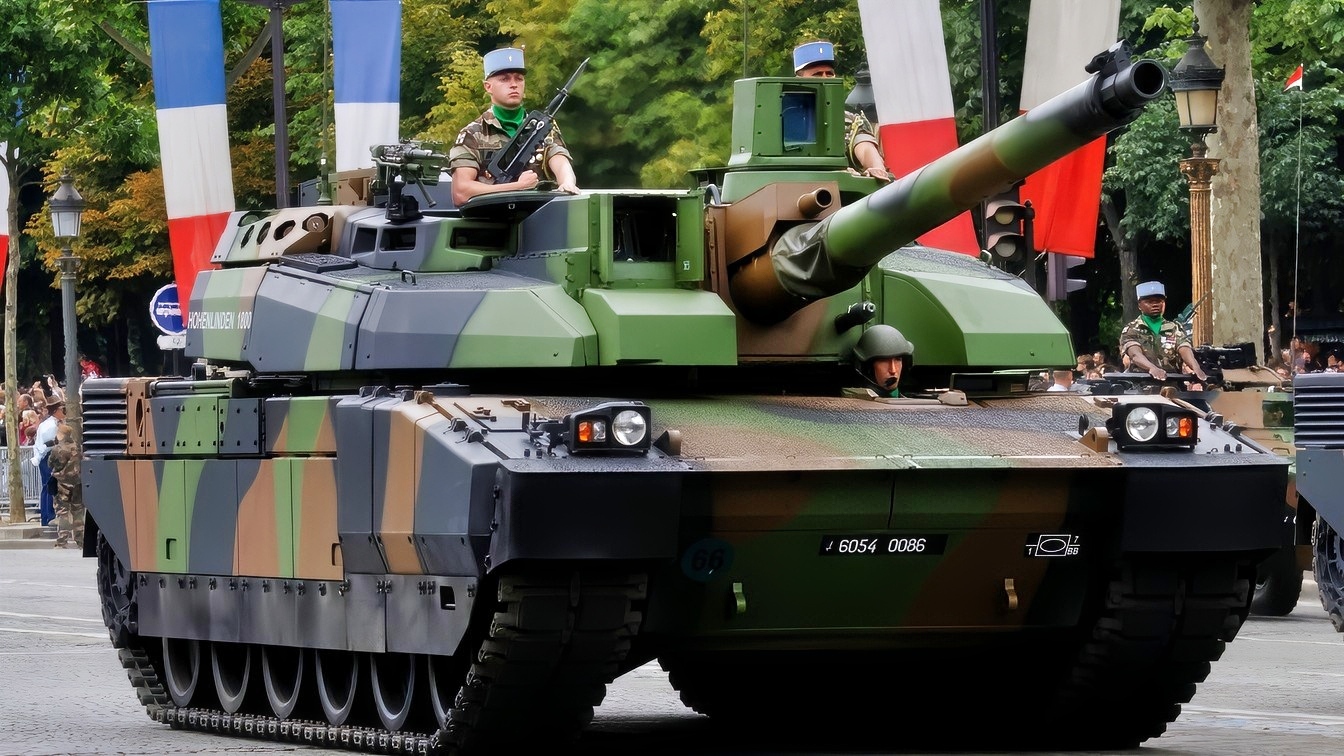 Leclerc Main Battle Tank in Parade