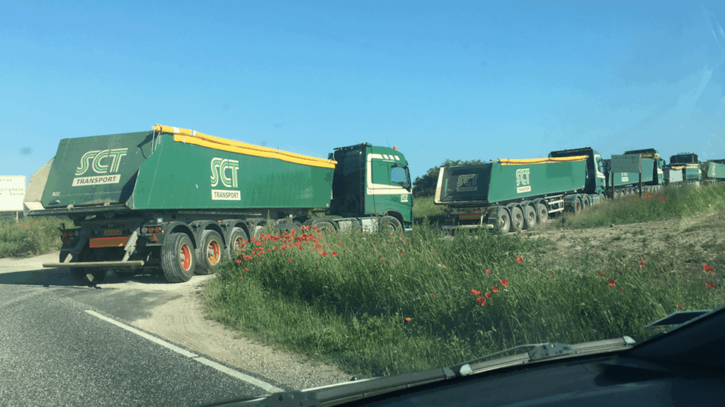 SCT Transport is accused of unloading construction waste on fields