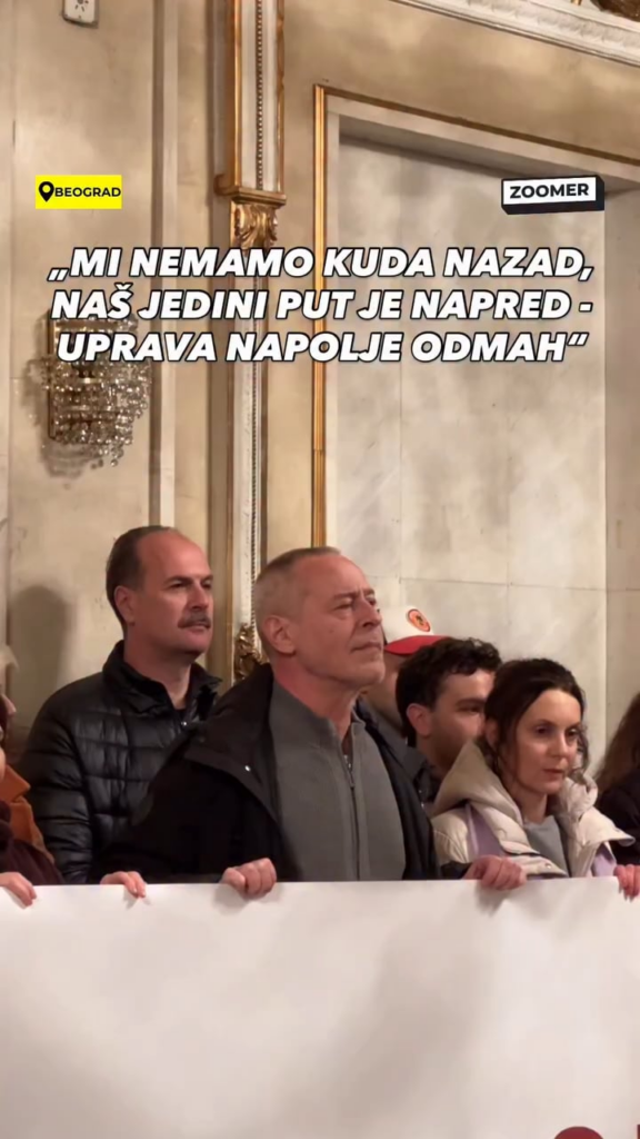 There is a wall behind us, we have nowhere to go back. Our only way is forward. Management, out, now!