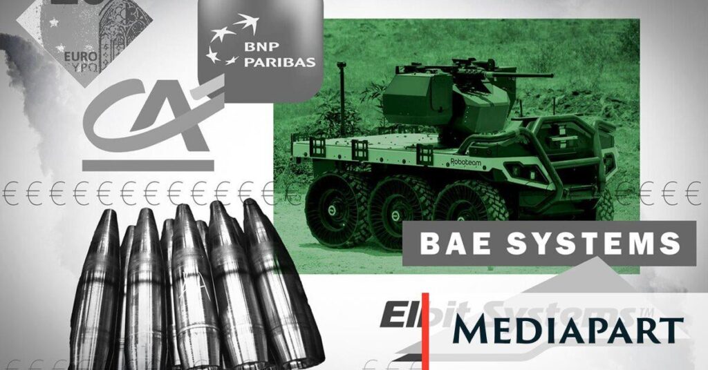 With money from green funds, banks finance arms companies