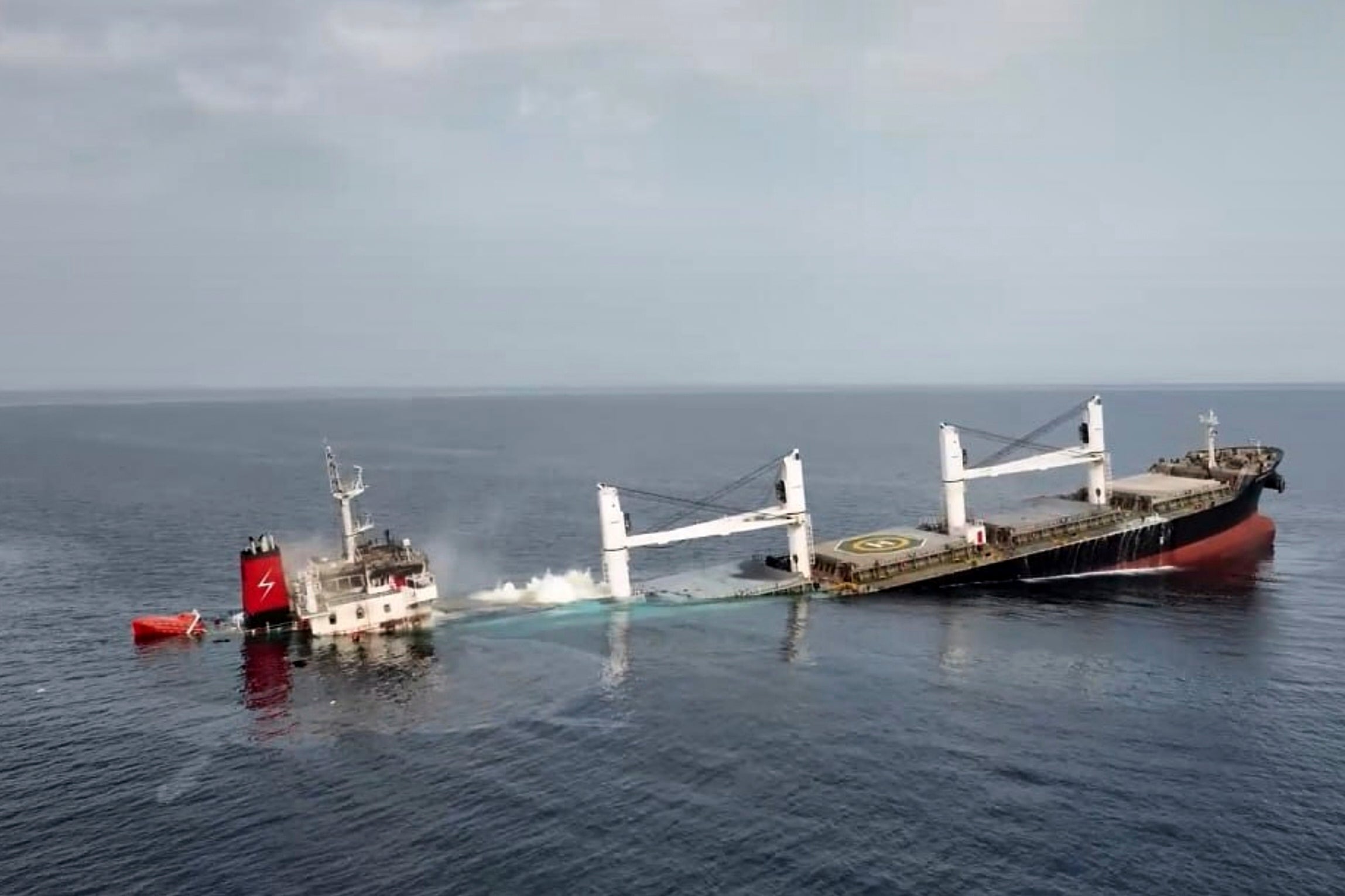 A cargo ship goes down in the Red Sea this year – a stark reminder that distant geopolitical crises can still nudge up the price of your shopping