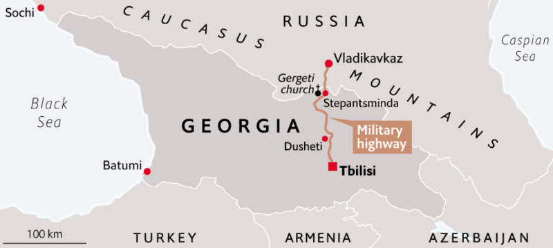 Military Highway Map