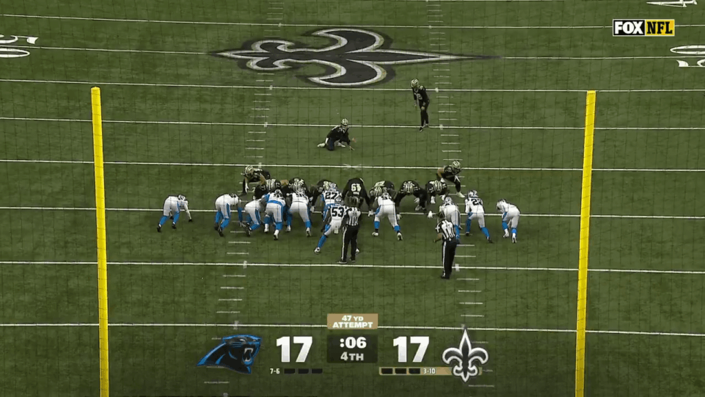 [Highlight] Charlie Smyth kicks a 47-yarder to put the Saints ahead with 2 seconds left