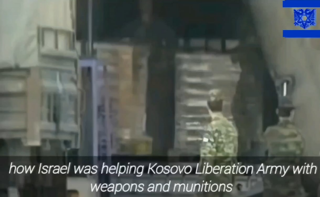 Footage of an Israeli ship and airplane delivering weapons and ammunition to the Kosovo Liberation Army during the Kosovo War in 1999. 🇮🇱 weapons were sent to the frontline helping UÇK's fight against Serb forces.
