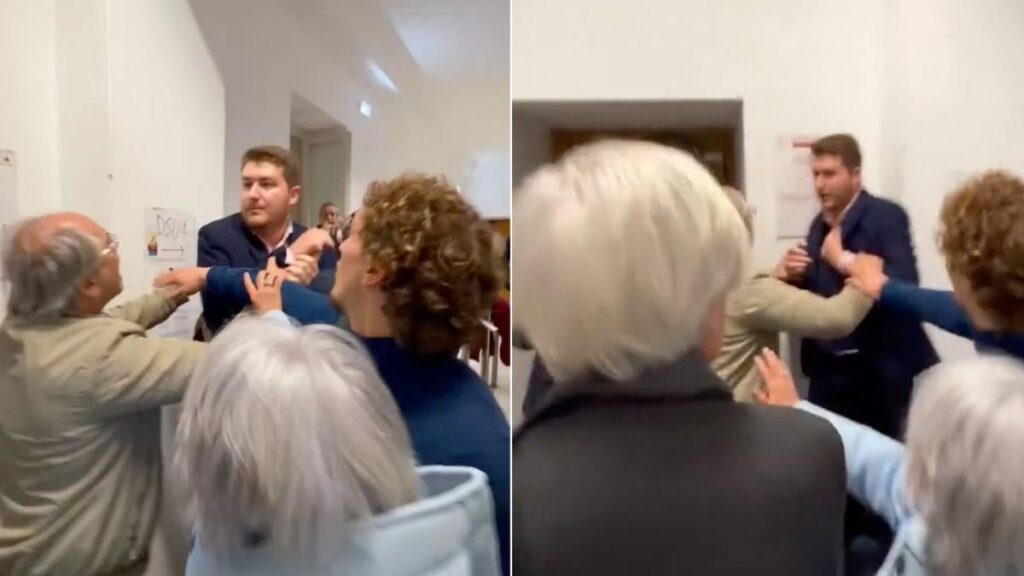 Flash mob during a pro-Russian ANPI conference, Hallissey attacked: «We are not in Moscow. Weren't you anti-fascists?" - The video