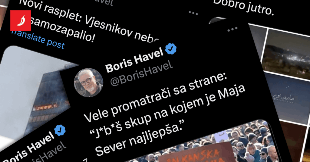 FPZG students called the professor. Made fun of Maja Sever, wrote that he was ready for home