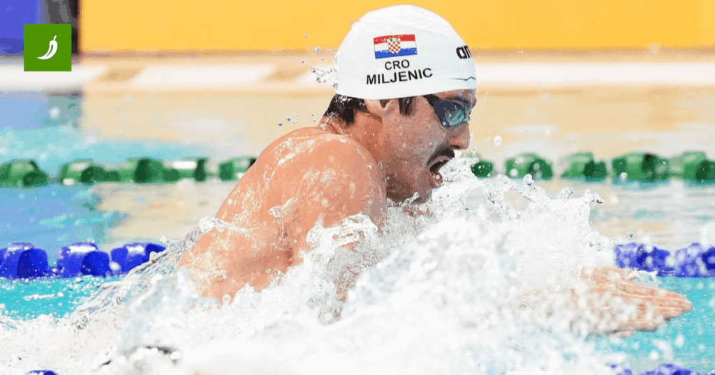The Croatian swimming relay team won bronze at the European Championships