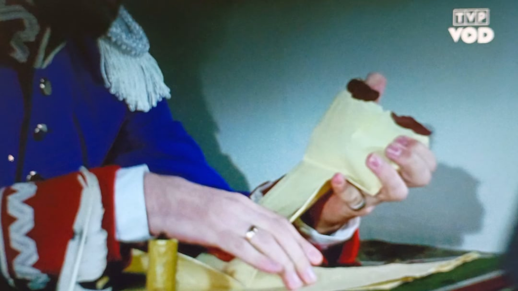 What is this strange hook given to General Chłapowski by emissaries from Warsaw?