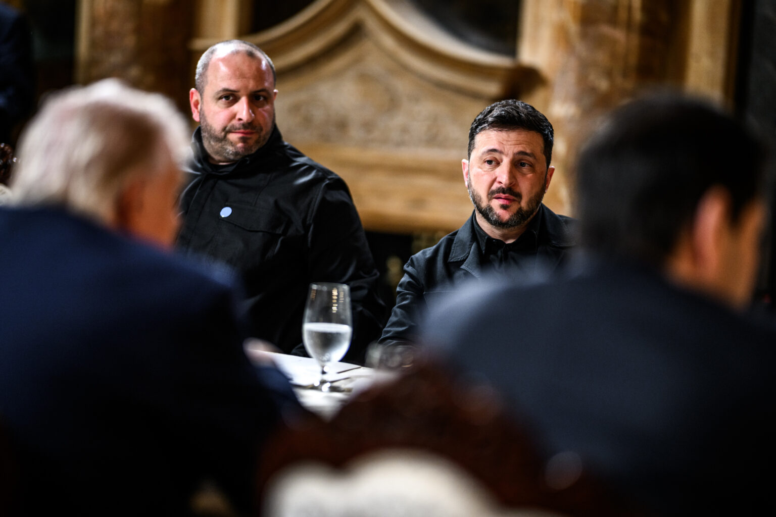 President Donald Trump meets with Ukranian President Volodymyr Zelensky at Mar-a-Lago