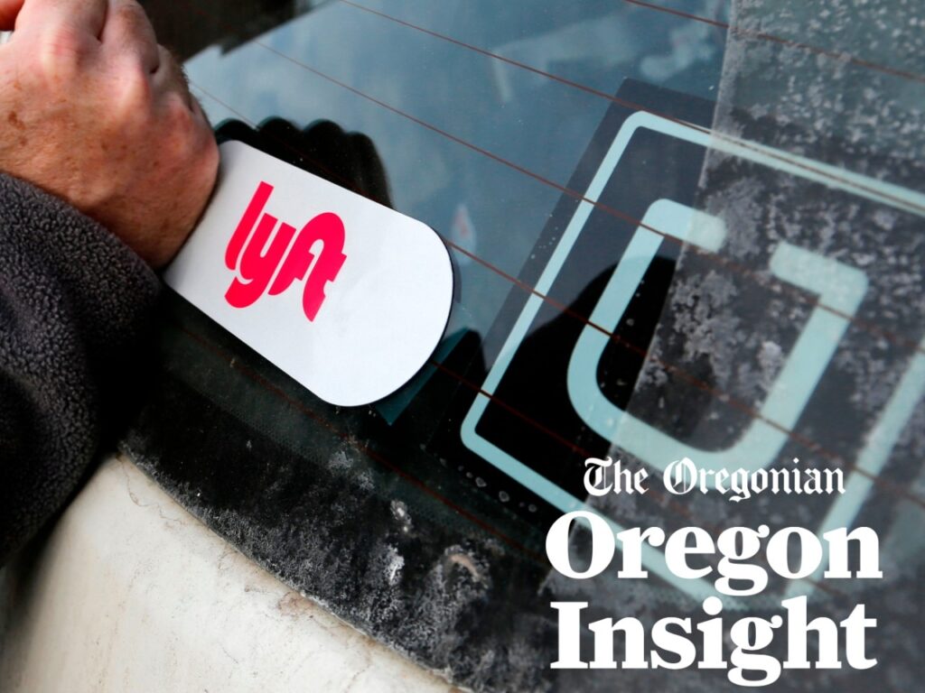 Far fewer Portlanders are riding Uber and Lyft, or calling taxis Mostly Sunny
